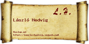 László Hedvig névjegykártya